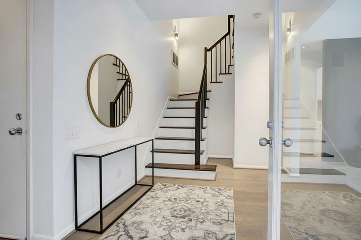 1417 Harold Street, Unit B Houston, TX 77006 - Photo 4 of 28 Entry shown with digital staging to help imagine the space.