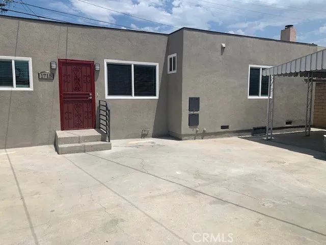 a front view of a house