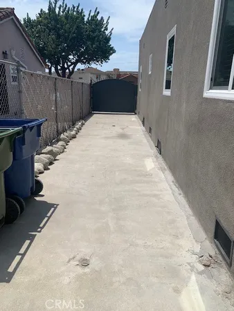 a backyard of a house