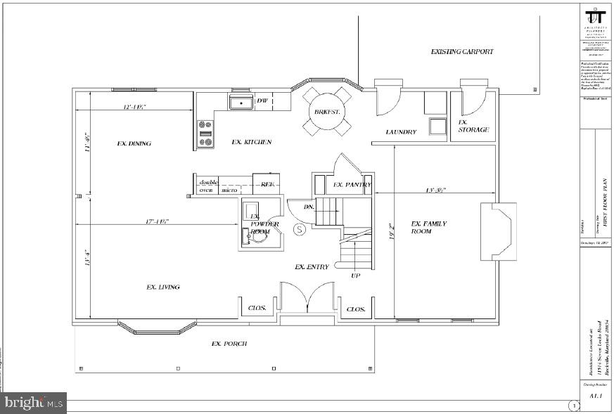 11514 Seven Locks Road Potomac, MD 20854 - Photo 70 of 72 MAIN LEVEL FLOOR PLAN
