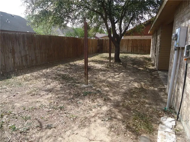 a backyard of a house