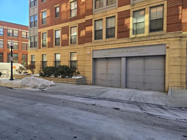 a front view of a building