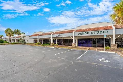 a front view of a building with