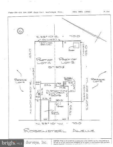 9819 Rosensteel Avenue Silver Spring, MD 20910 - Photo 25 of 30 House survey showing double lots