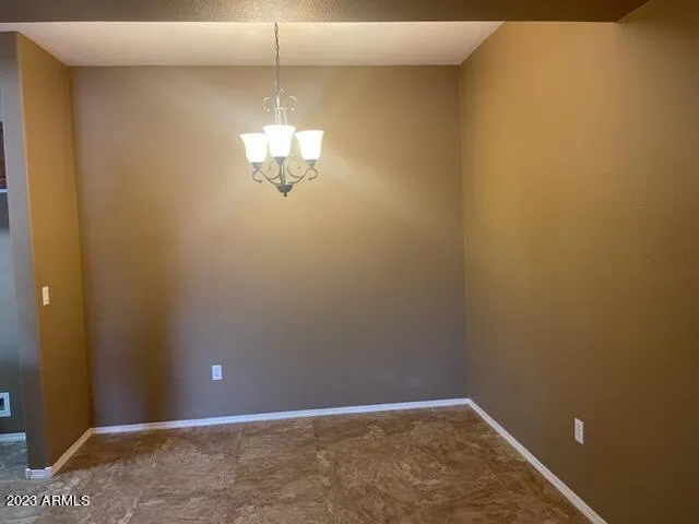 a view of a chandelier fan