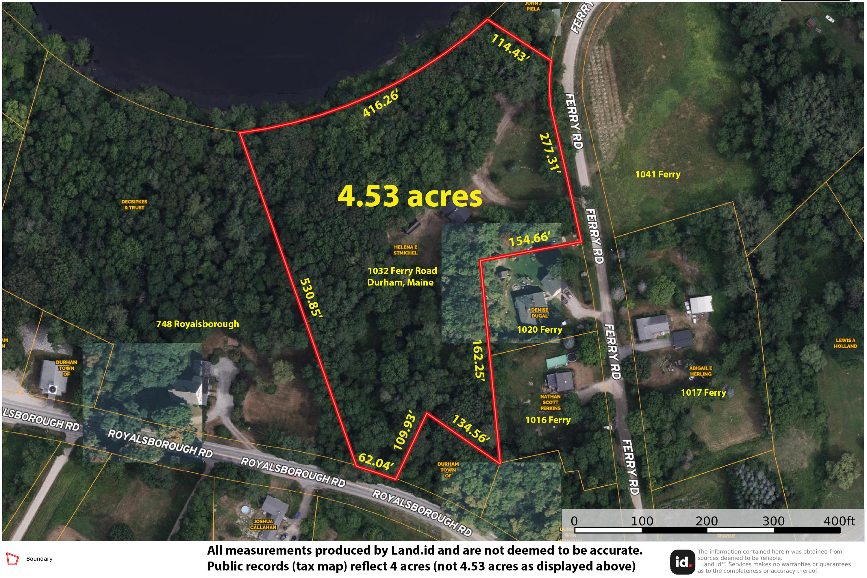 1032 Ferry Road Durham, ME 04222 - Photo 3 of 72 LandID measurements