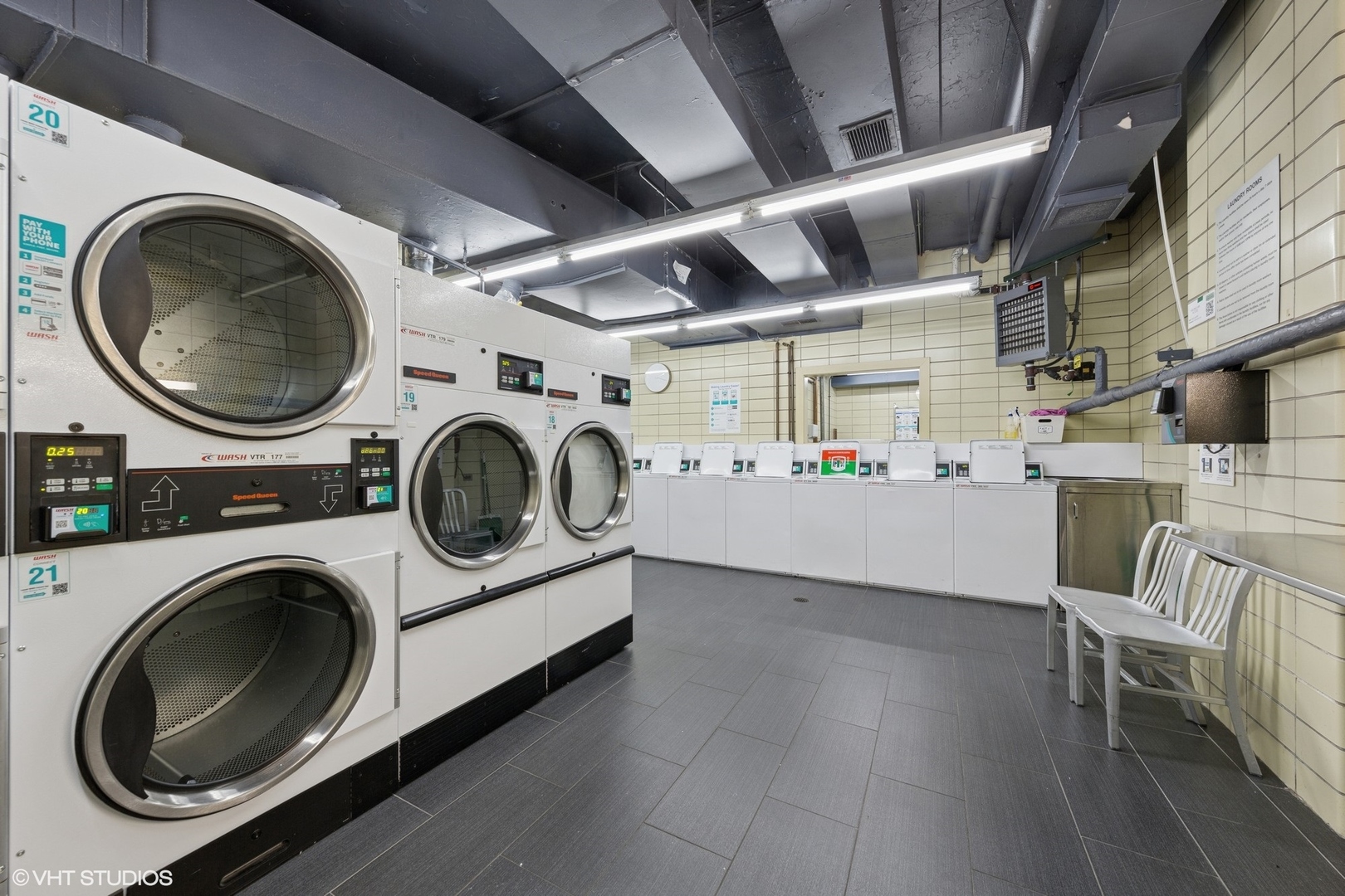 3150 North Lake Shore Drive, Unit 27F Chicago, IL 60657 - Photo 27 of 31 a utility room with sink dryer and washer