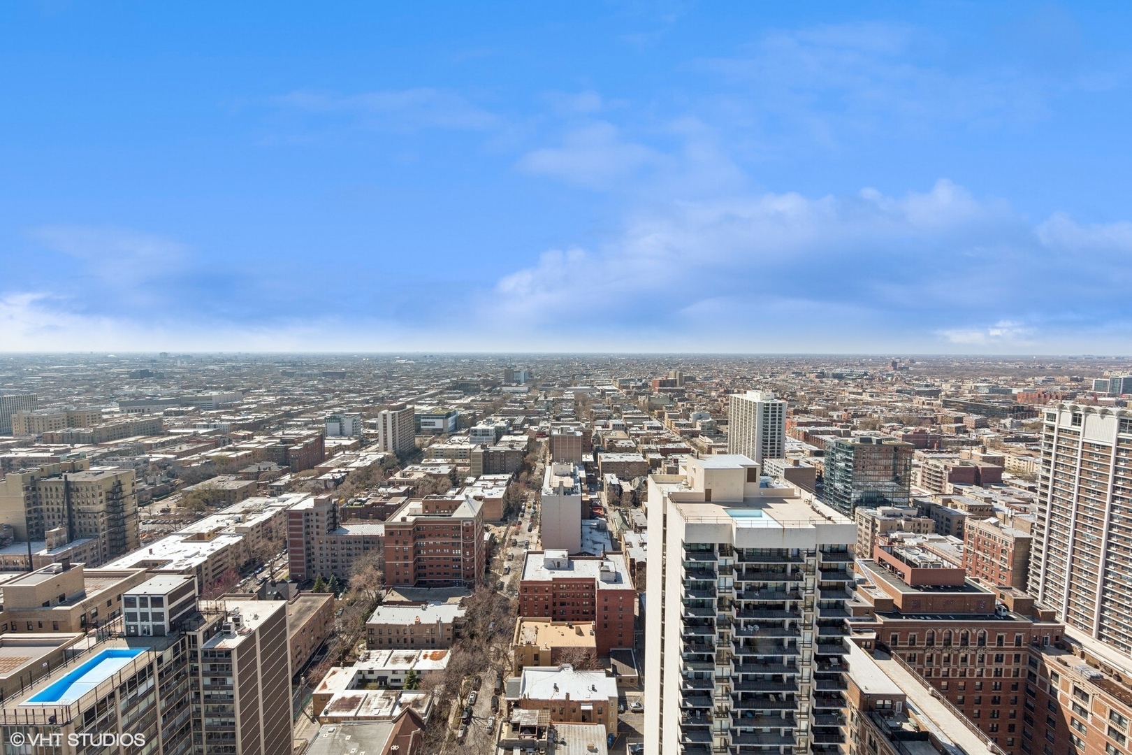 3150 North Lake Shore Drive, Unit 27F Chicago, IL 60657 - Photo 7 of 31 an aerial view of city