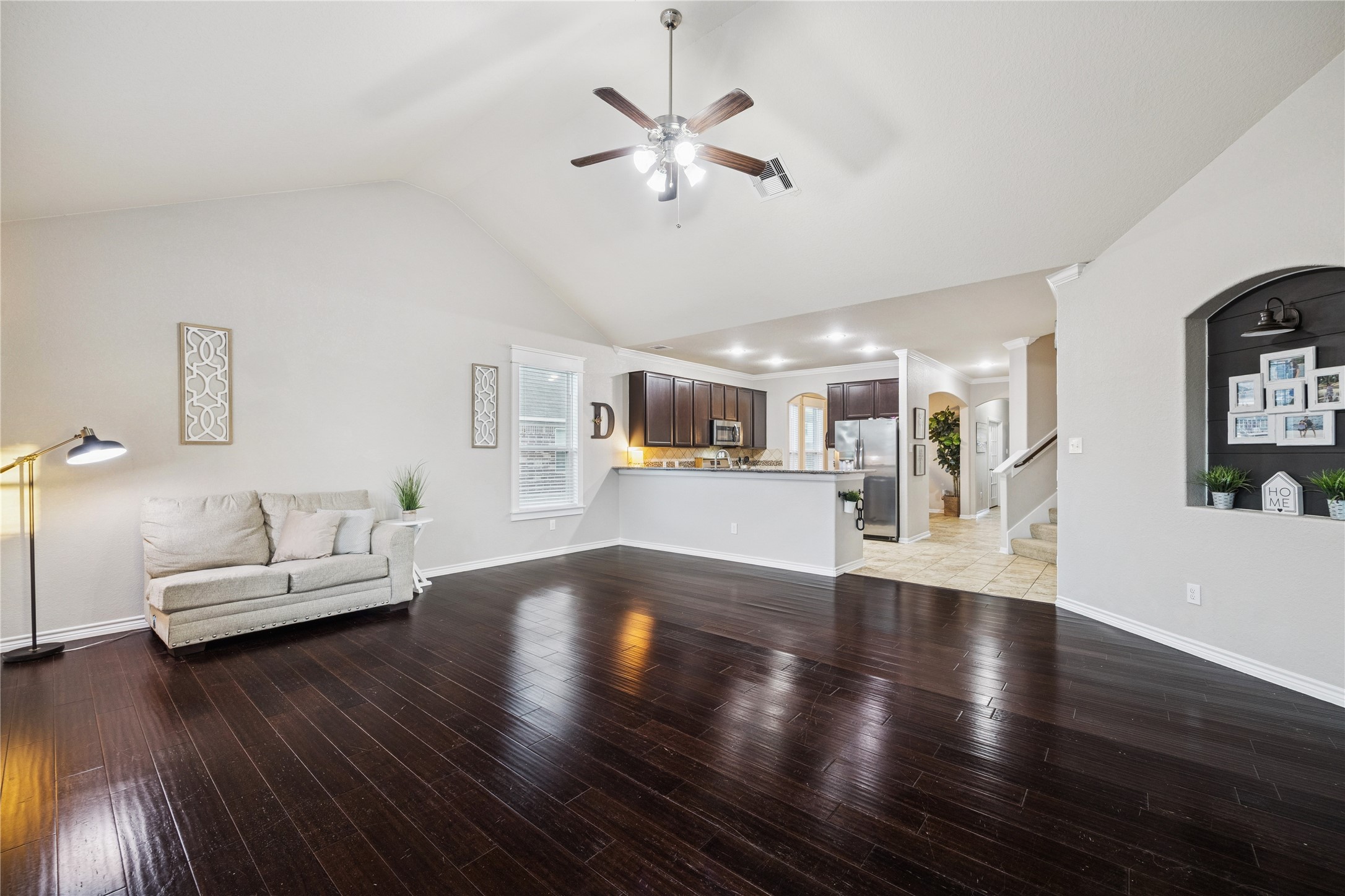3026 Currier Court Rosenberg, TX 77471 - Photo 12 of 22 a living room with furniture and wooden floor