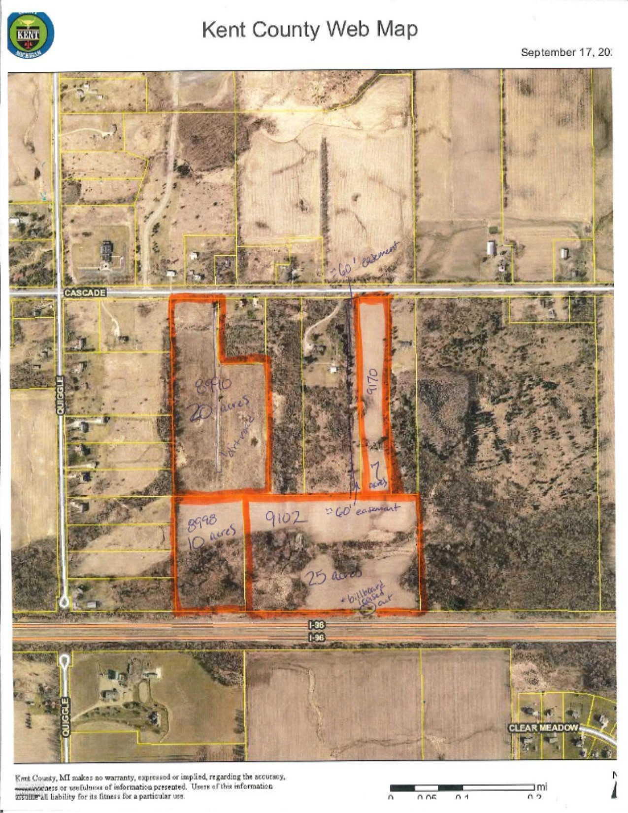 8990 Cascade Road Southeast Ada, MI 49301 - Photo 15 of 15 Cascade lots aerial-page-001