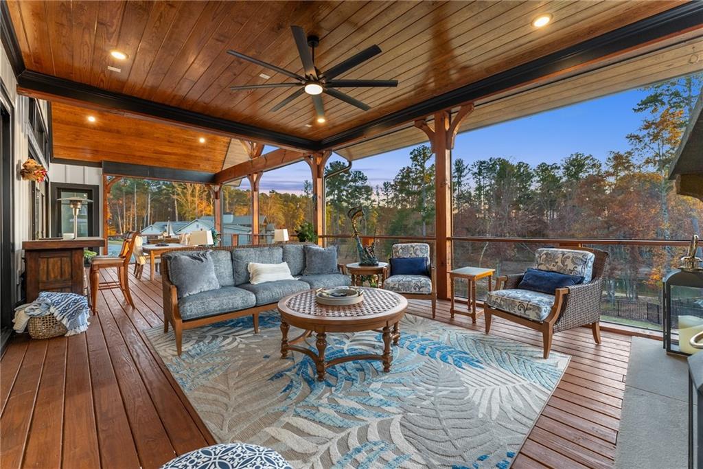5431 Mayflower Court Gainesville, GA 30504 - Photo 20 of 64 a outdoor living space with furniture and a potted plant