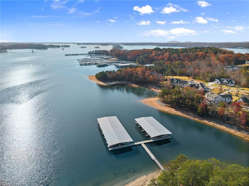 5431 Mayflower Court Gainesville, GA 30504 - Photo 58 of 64 an aerial view of residential building with outdoor space and lake view