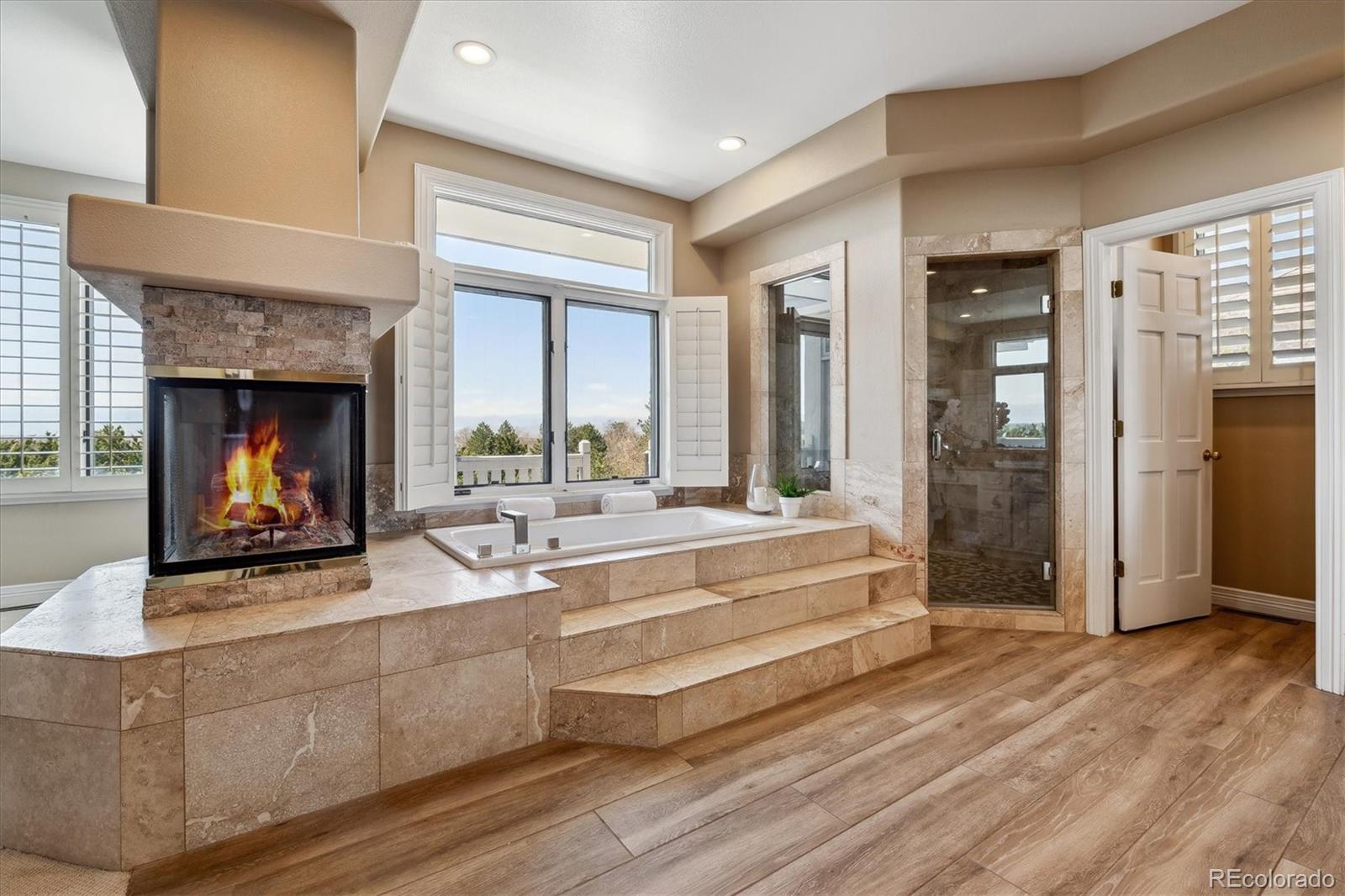 72 Falcon Hills Drive Highlands Ranch, CO 80126 - Photo 36 of 49 a living room with fireplace furniture and a fireplace