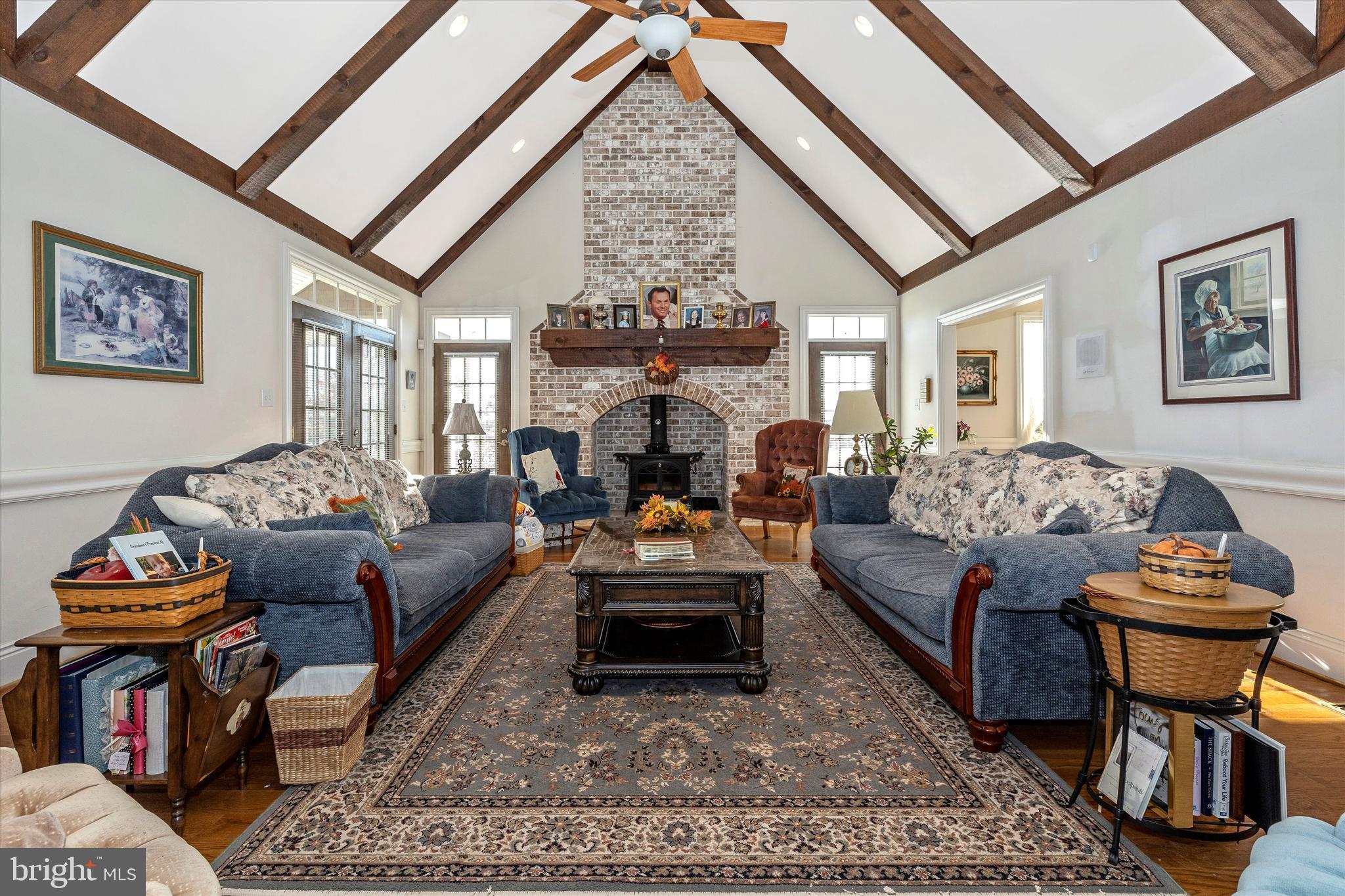 9455 Longs Mill Road Rocky Ridge, MD 21778 - Photo 15 of 70 Family room with wood stove