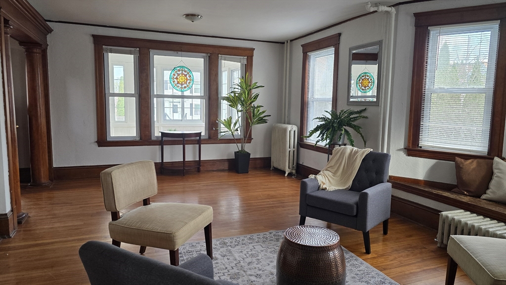 336 Burncoat Street Worcester, MA 01606 - Photo 6 of 40 a living room with furniture and a potted plant