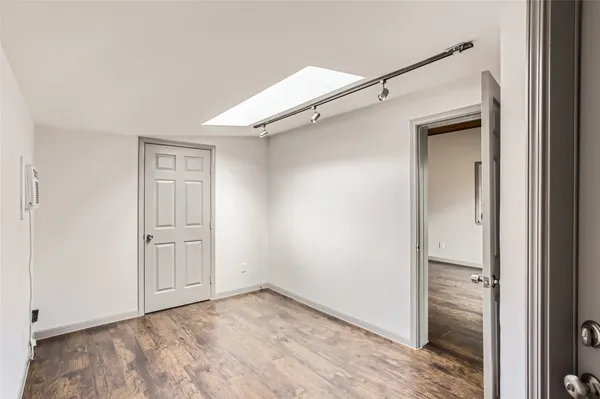 a view of an empty room