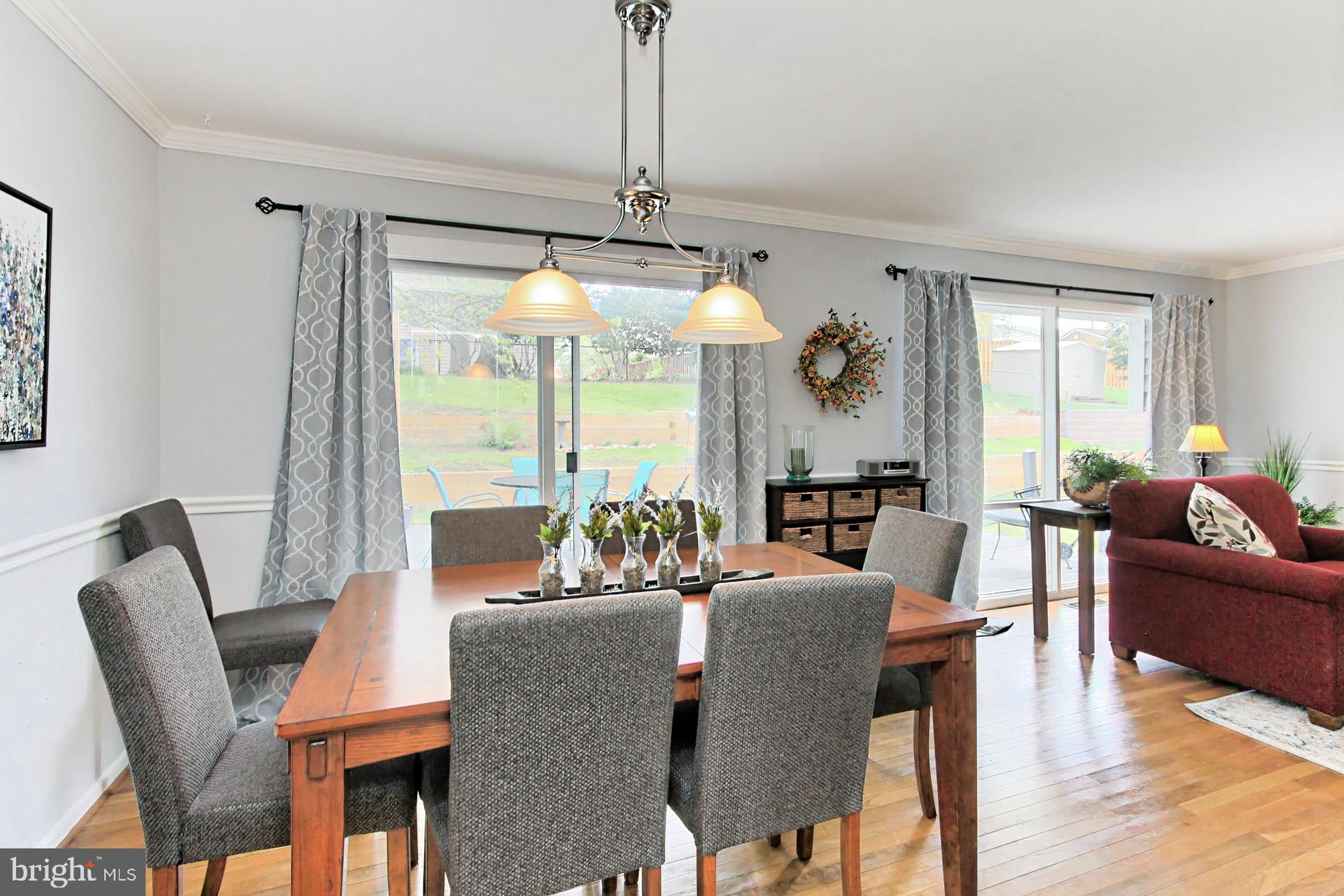 6011 Meriwether Lane Springfield, VA 22150 - Photo 12 of 53 Sliding glass door from dining room to rear deck
