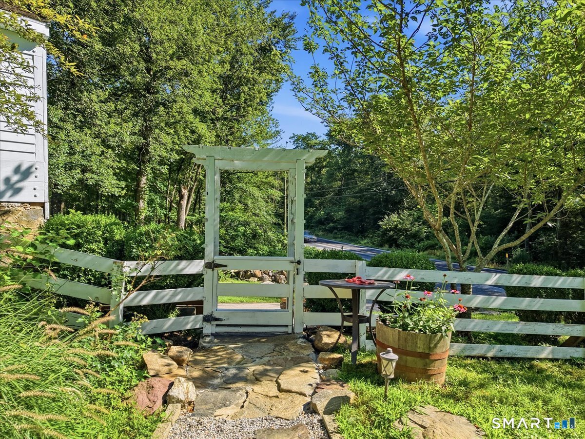 101 Hamburg Road Lyme, CT 06371 - Photo 13 of 39 gated entrance from driveway to house