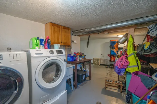 a view of storage and utility room