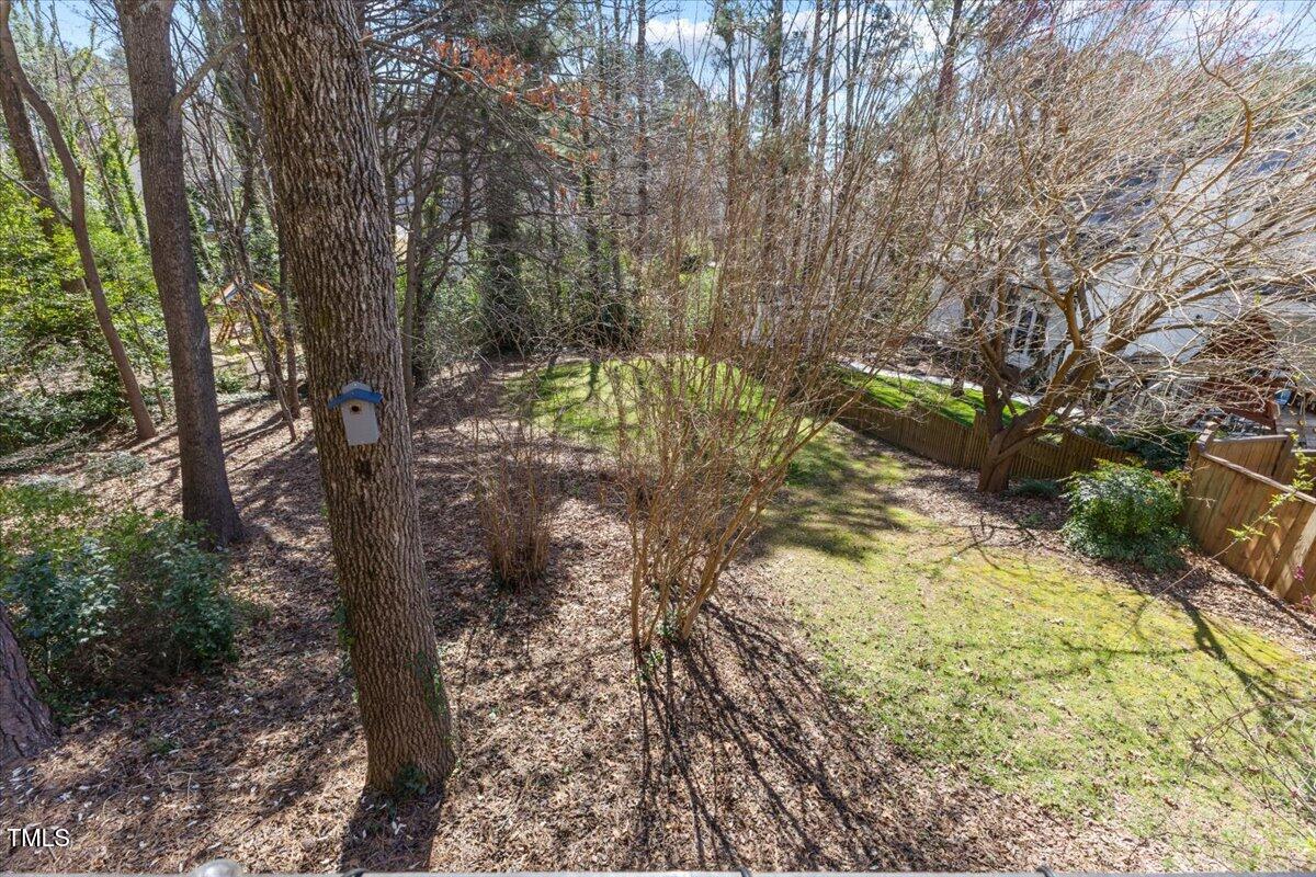 4617 Wee Burn Trail Raleigh, NC 27612 - Photo 25 of 70 a view of a yard with large trees