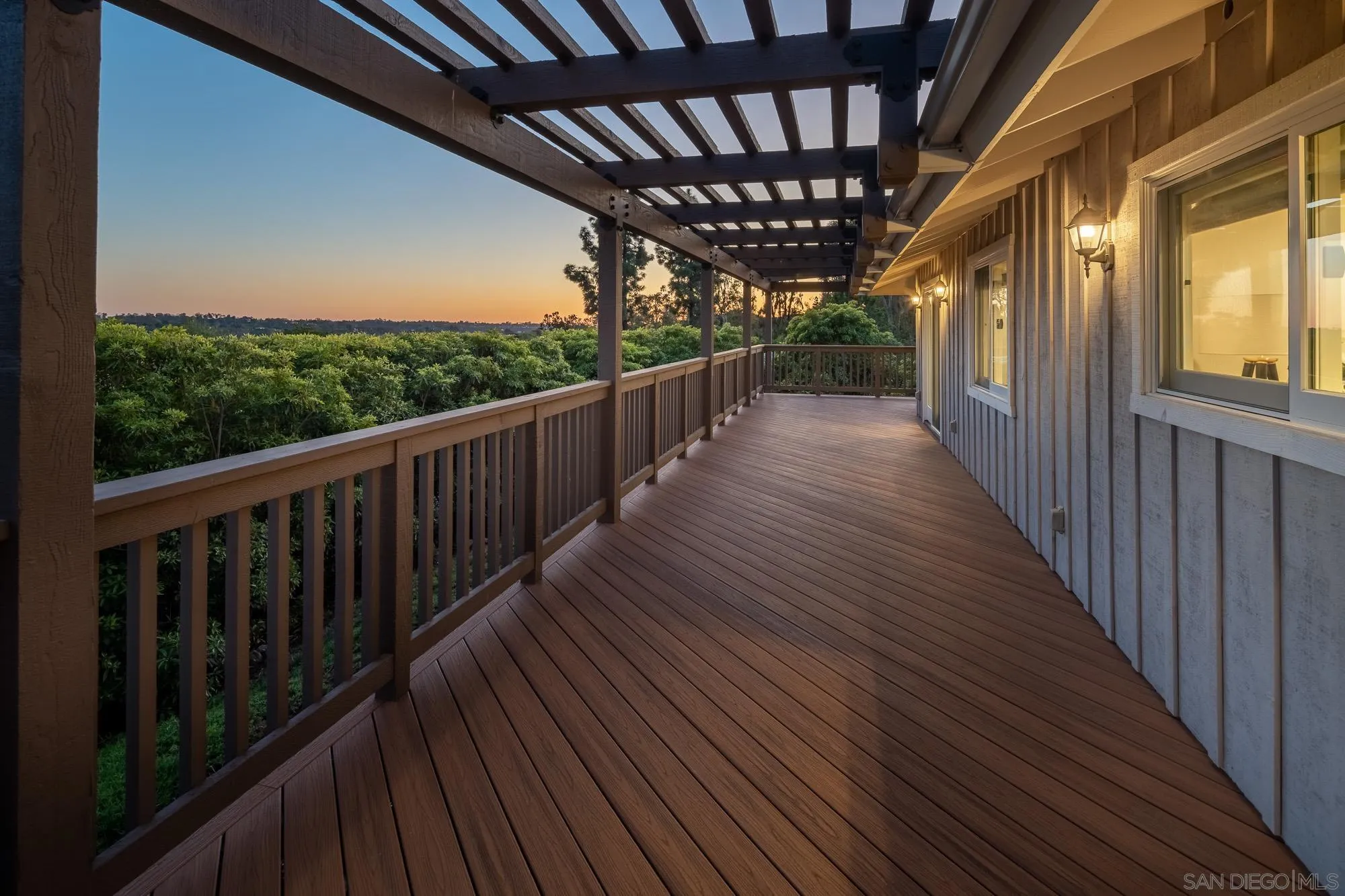 5632 La Crescenta Road Rancho Santa Fe, CA 92067 - Photo 20 of 24 a view of balcony with wooden floor