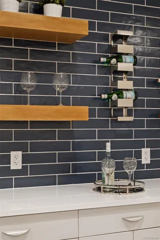 an empty room with an entryway