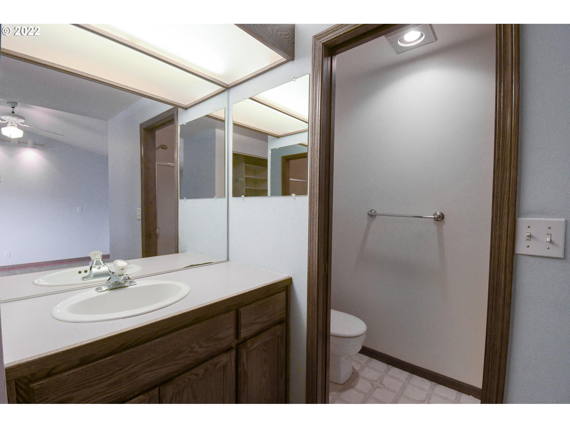 3925 Pearl Street Eugene, OR 97405 - Photo 13 of 21 a bathroom with a sink shower and a mirror