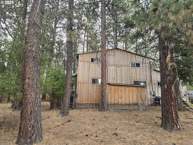 a view of a dry yard