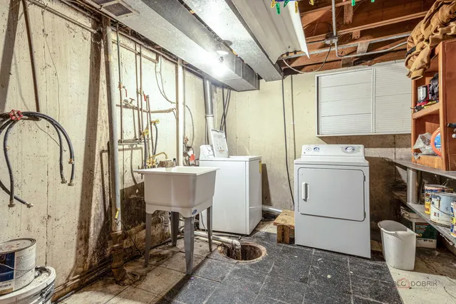 a room with storage and utility