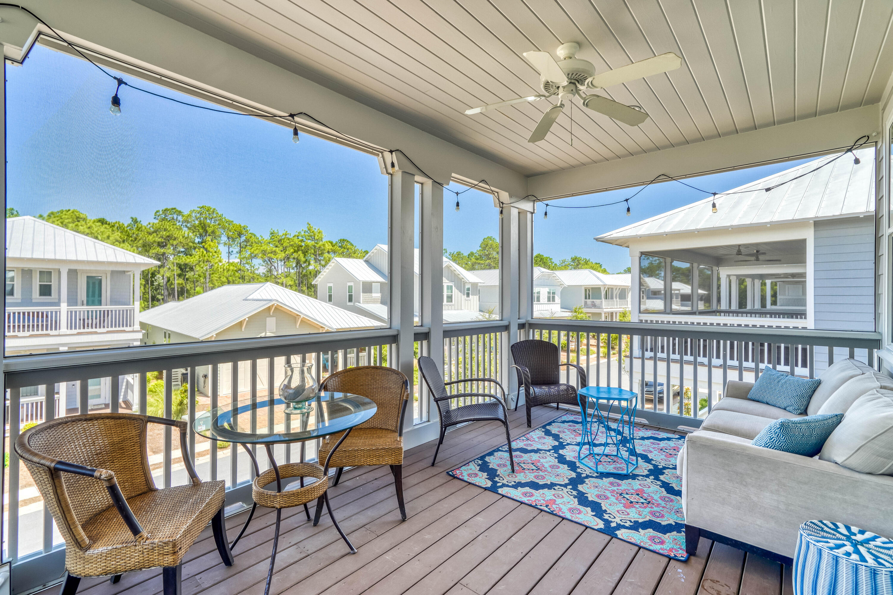 117 Prairie Pass Santa Rosa Beach, FL 32459 - Photo 22 of 26 a view of a chairs and table in the balcony