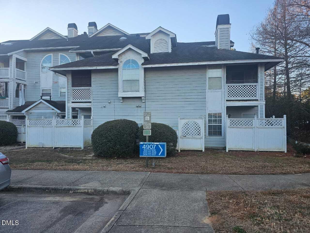 a view of a house with a outdoor space