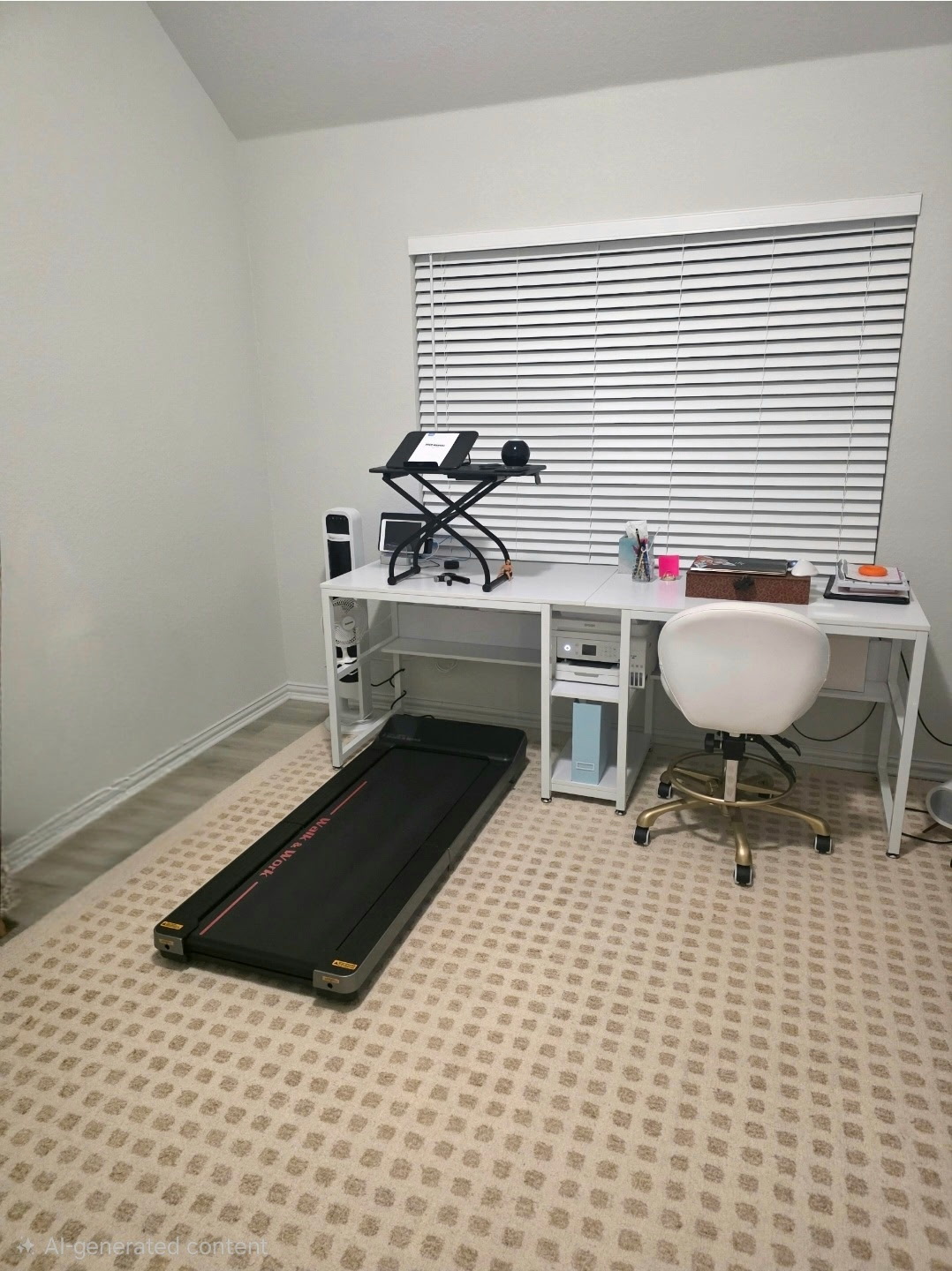 3833 Mercer Road Georgetown, TX 78628 - Photo 7 of 25 Functional home office setup with a dedicated workstation and convenient integrated exercise equipment.