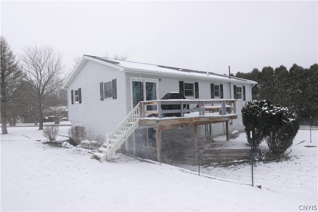 11 Yellow Barn Road Dryden, NY 13068 - Photo 29 of 30 Back View w/Unit #2 Deck Off Dining Room
