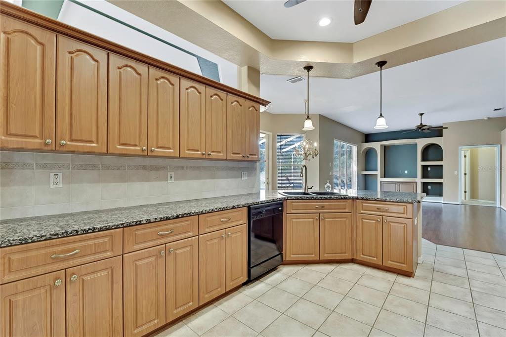 12403 Centennial Street Spring Hill, FL 34609 - Photo 16 of 62 a kitchen with stainless steel appliances granite countertop a sink and cabinets