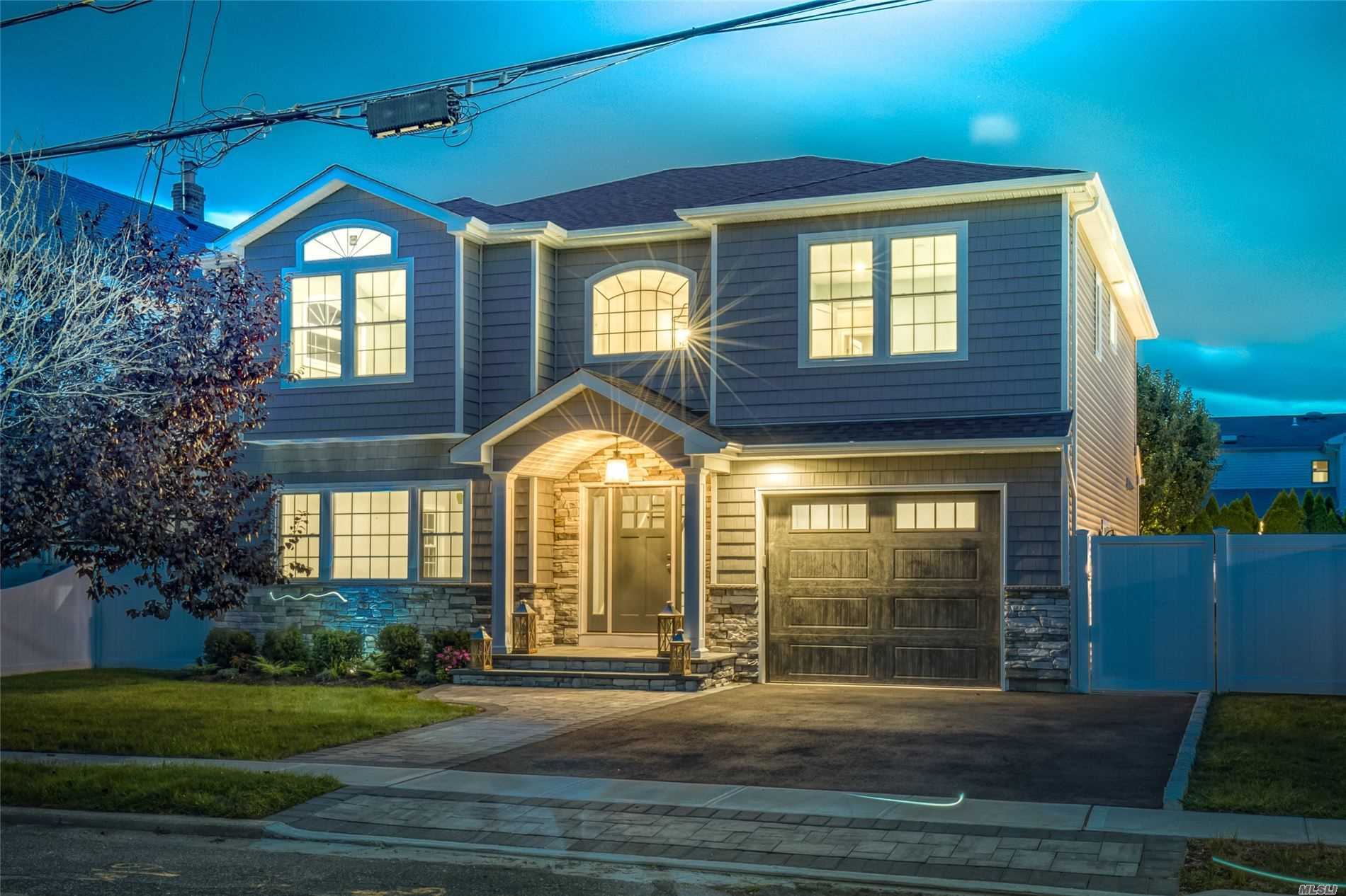 a front view of a house