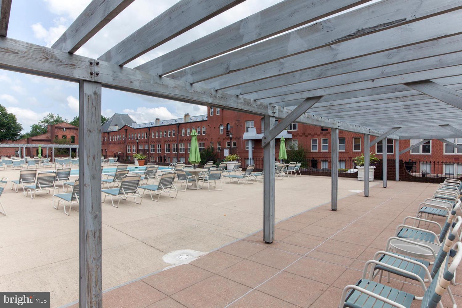 32 15th Street Northeast, Unit 32 Washington, DC 20003 - Photo 25 of 36 Pergola on pool deck