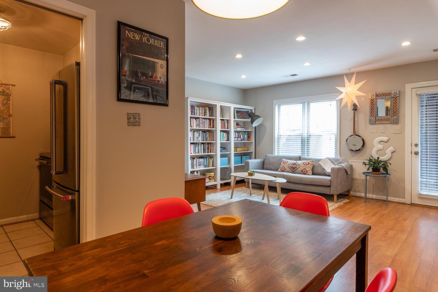 32 15th Street Northeast, Unit 32 Washington, DC 20003 - Photo 10 of 36 Dining area looking into kitchen, pocket door