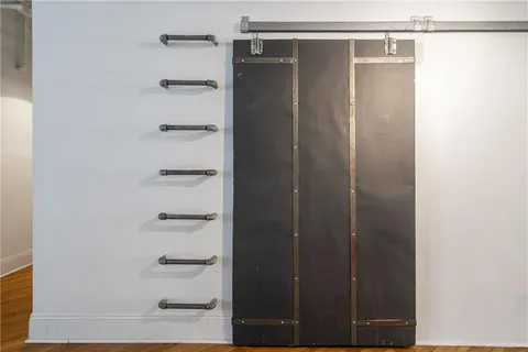 a view of a livingroom with furniture and window