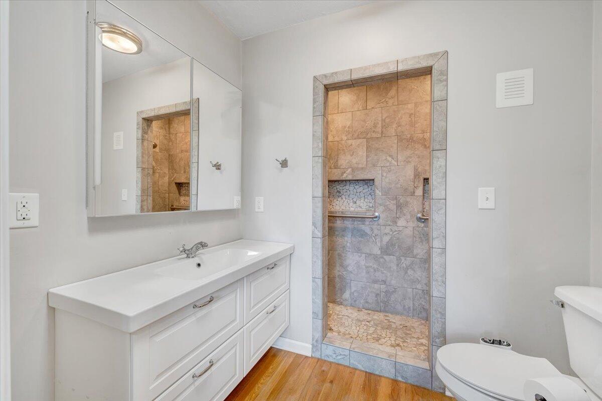 423 Turner Road Salem, VA 24153 - Photo 35 of 67 a bathroom with a sink a toilet and shower