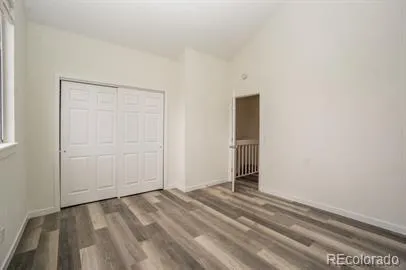 a view of a room with an empty space