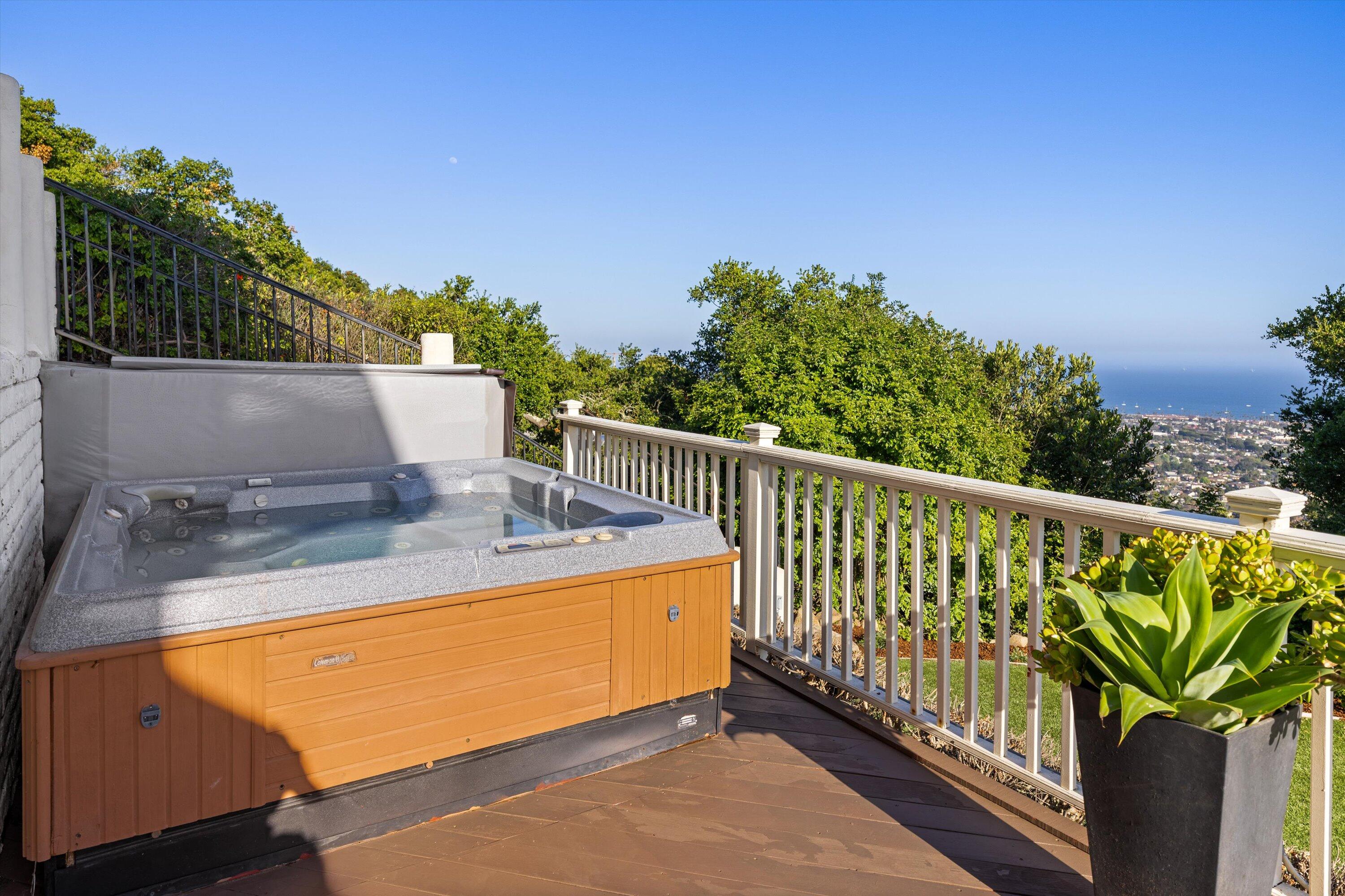 1227 Viscaino Road Santa Barbara, CA 93103 - Photo 22 of 25 a view of a balcony with mountain view