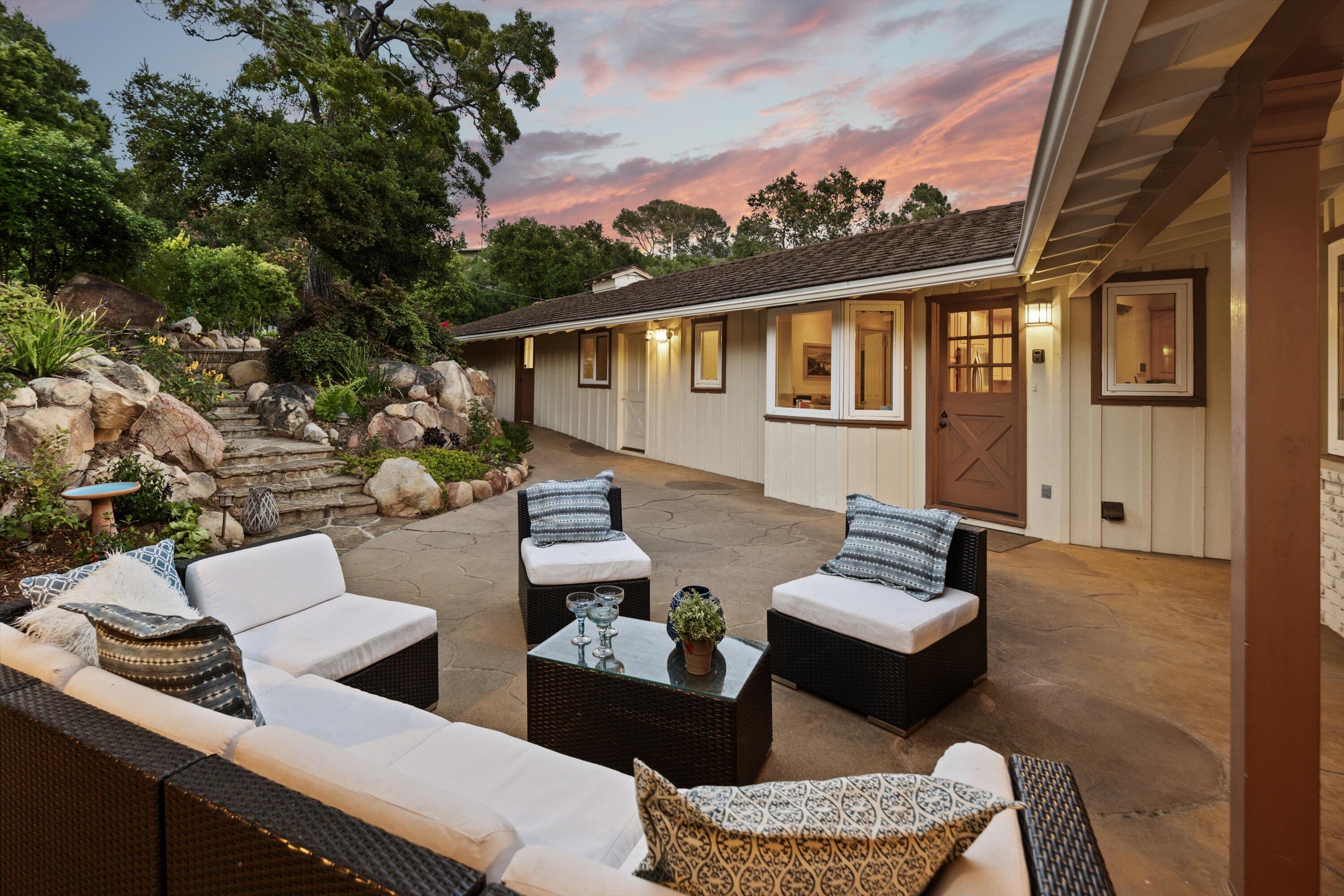 1227 Viscaino Road Santa Barbara, CA 93103 - Photo 25 of 25 a view of a couches and a couches in a patio