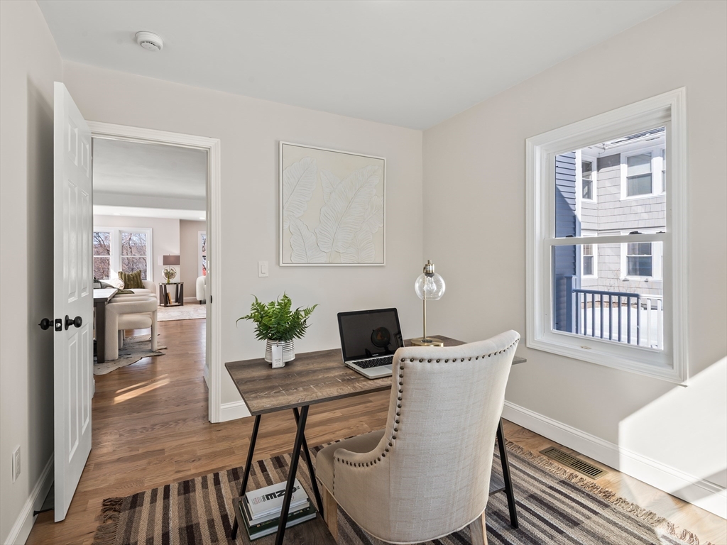 122 Copperfield Road Worcester, MA 01602 - Photo 16 of 30 a view of a dining room with furniture window and wooden floor