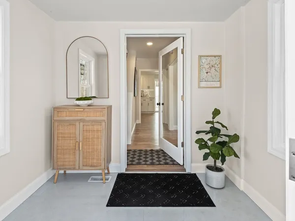a view of a entryway door of the house