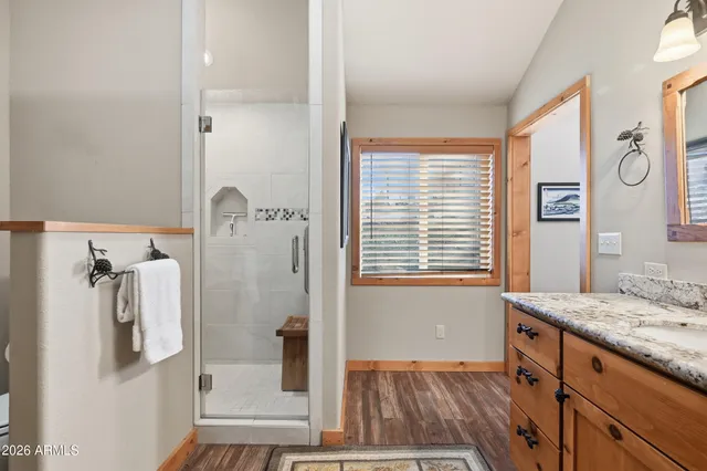 a view of a workspace with furniture