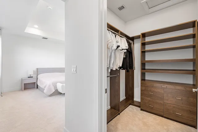 a view of walk in closet