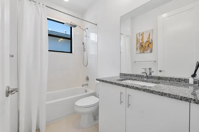 a view of a backyard with a small pool