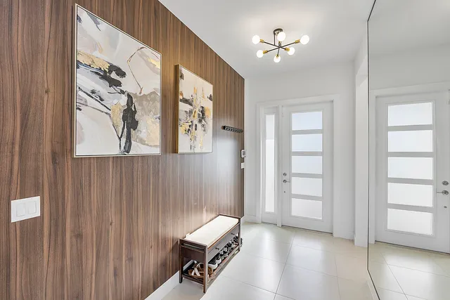 a view of an entryway with staircase