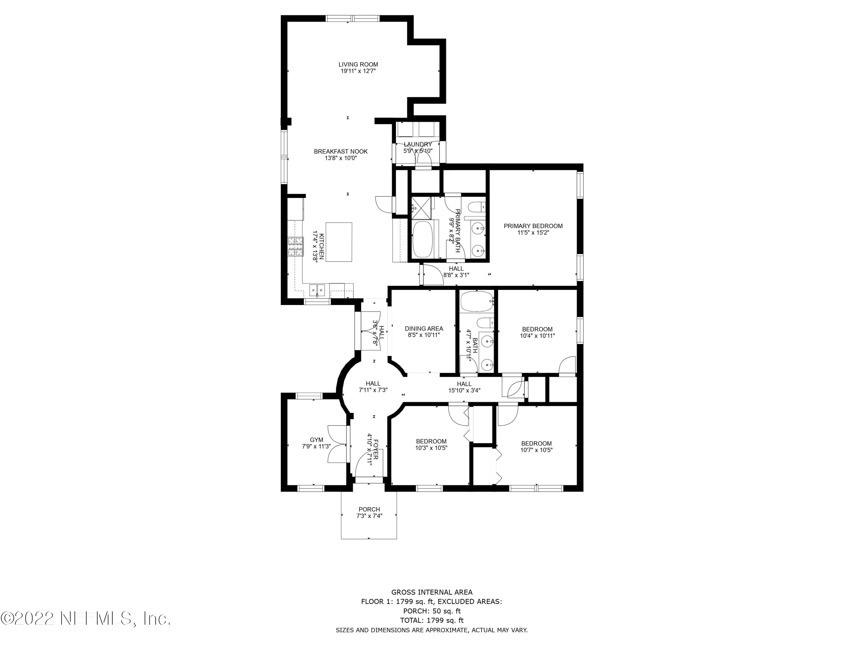 1145 Overdale Road St. Augustine, FL 32080 - Photo 9 of 85 a picture of a bench in front of a wall