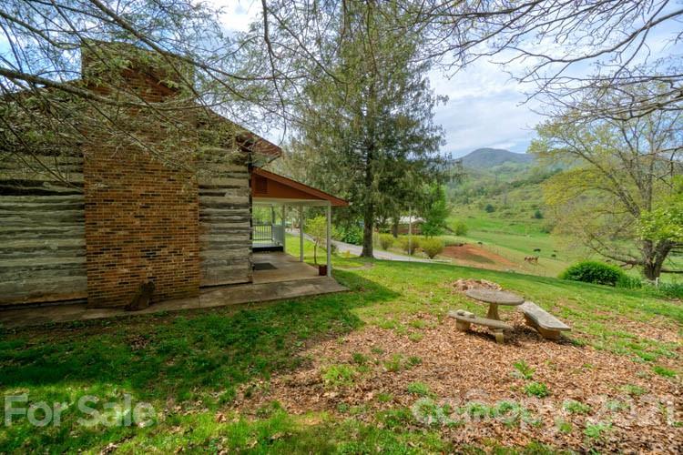 4900 Crabtree Mountain Road Clyde, NC 28721 - Photo 24 of 33 a view of a backyard with large trees